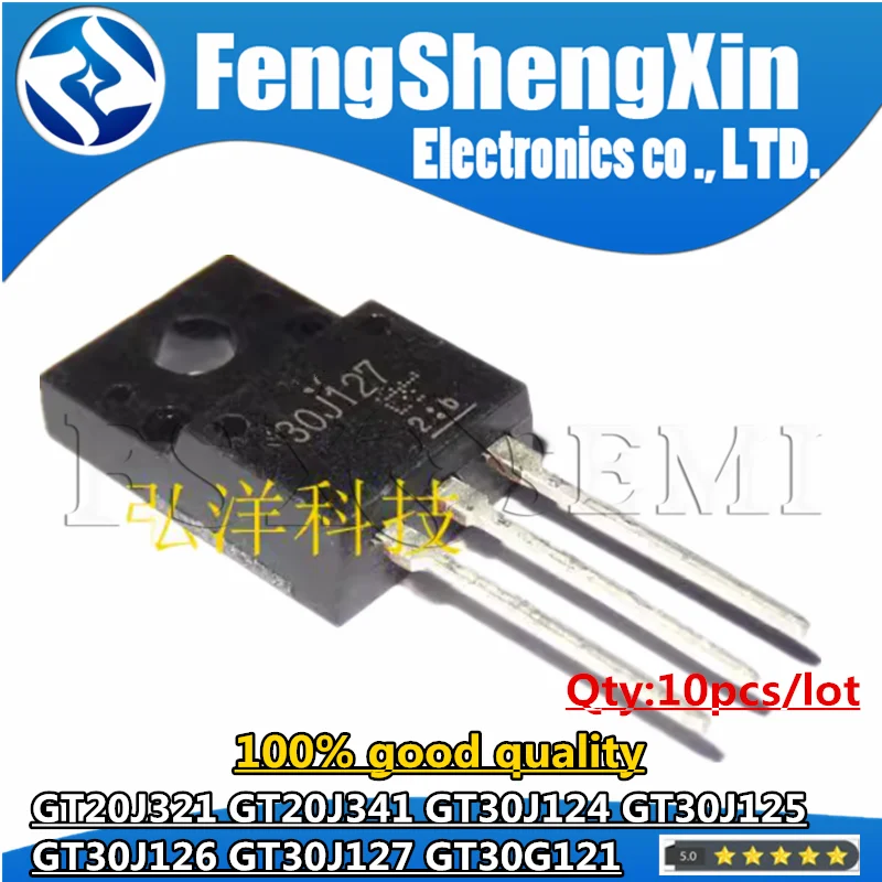 10pcs GT20J321 GT20J341 GT30J124 GT30J125 GT30J126 GT30J127 GT30G121 TO220F 20J321 20J341 30J124 30J125 30J126 30J127 30G121