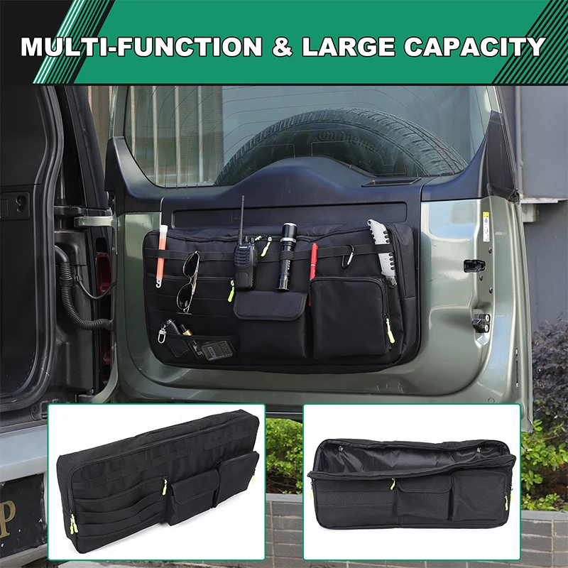 

For Land Rover Defender 90 110 130 2020-2025 Car Tailgate Window Storage Bag Multi functional Tool Storage Bag Car Accessories
