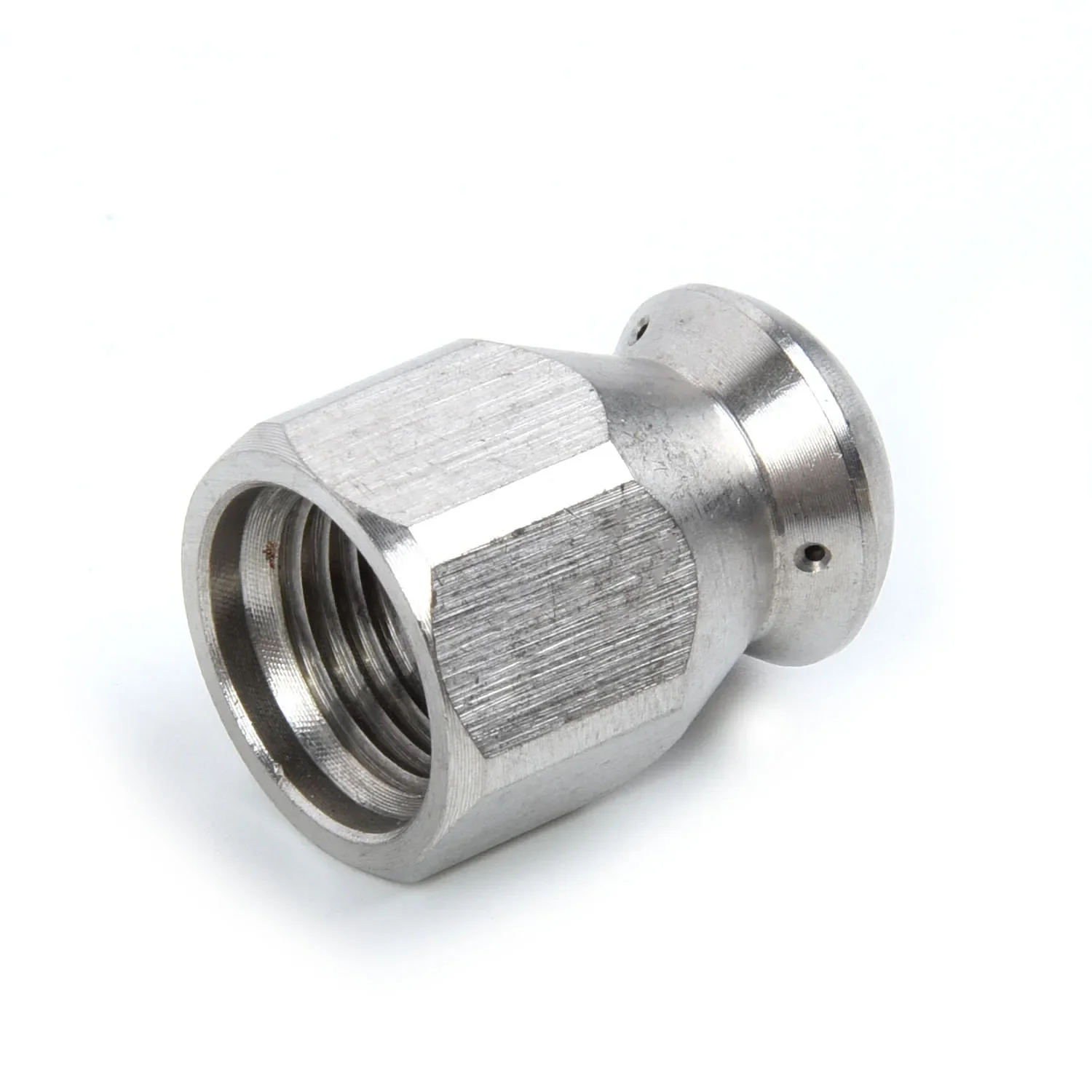 Sewer Set Cleaning Nozzle Drain Female Nozzle 1 Forward 3 Rear Stainless steel 1/4 inch Washer Cleaning Useful