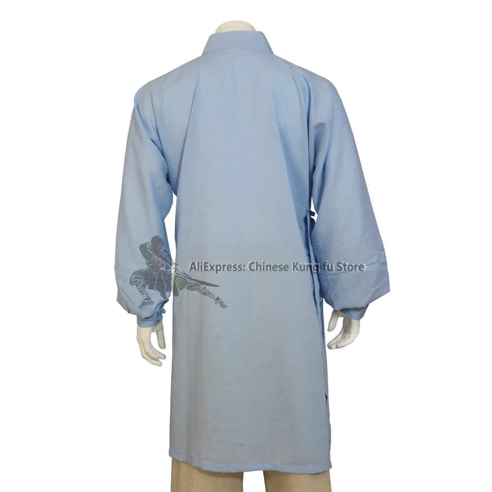 Cotton Shaolin Kung fu Robe Martial arts Tai Chi Jacket Wudang Taoist Coat Wing Chun Top 25 Colors