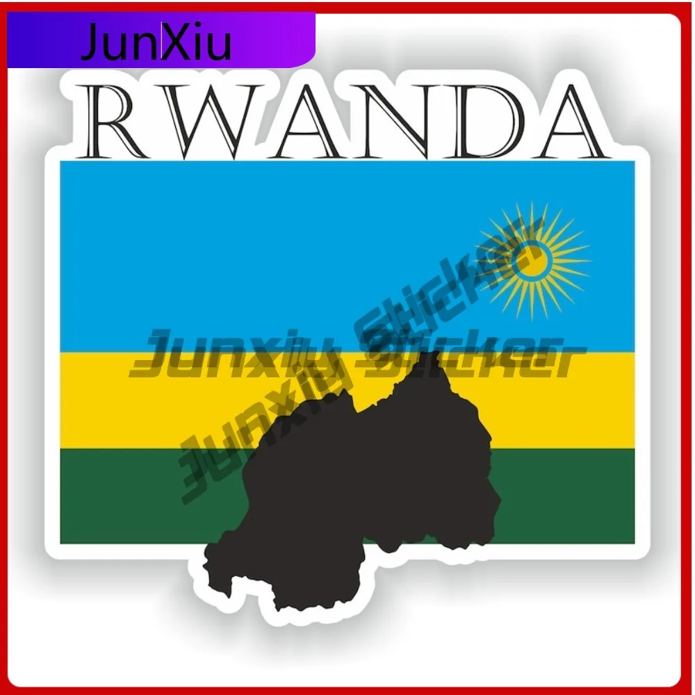 

Rwanda Design Cute Boat Waterproof Decal Vinyl Shape Fade Sticker Cool Boat Proof Wall Laptop Vinyl Graphic Durable Creative