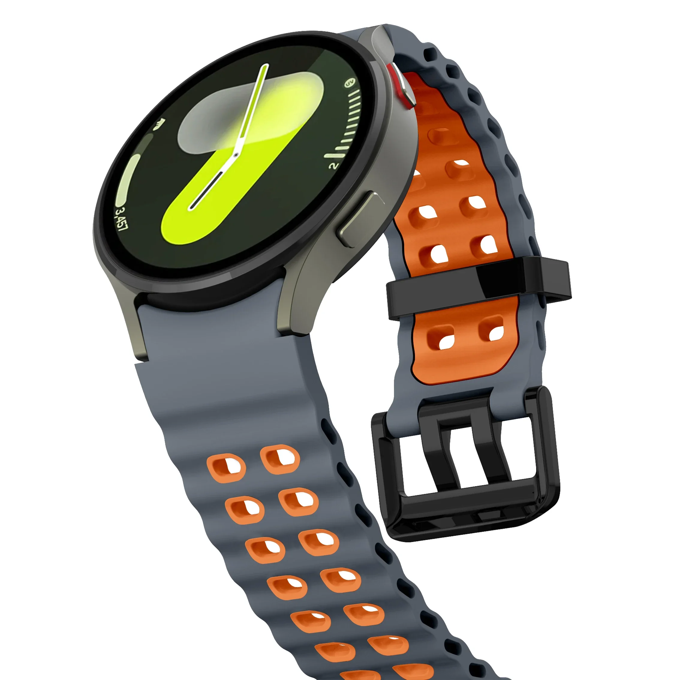 Silicone strap for Samsung Galaxy Watch 7 6 5 44mm 40mm Sports breathable replacement wristband watch 4 6 classic 47mm 46mm 43mm image 2
