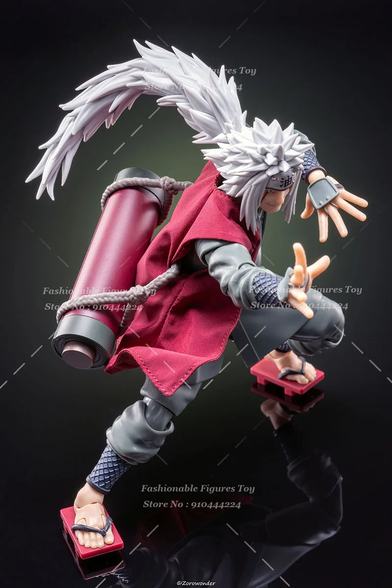 SHF 1/12 hombres soldado Jiraiya chaleco chaqueta muñecas de Anime Anime disfraz de Ninja capa bata ajuste 6 pulgadas modelo de figura de acción