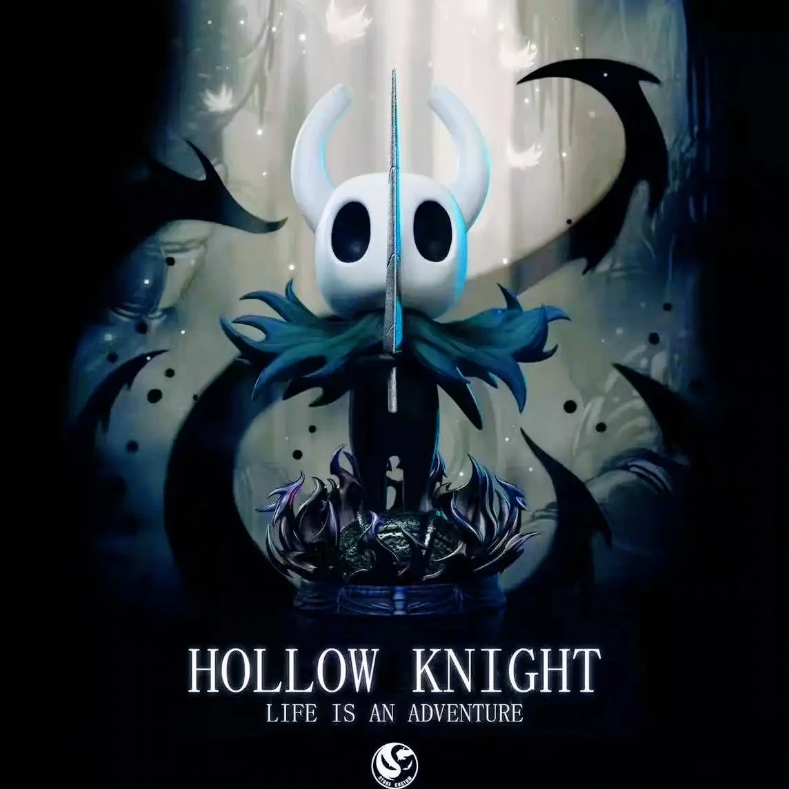Hollow Knight Kleiner Ritter Anime-Modellfiguren Handgefertigt, Spielzubehör, Chassis, Sammlerfigur, PVC-Modellstatue
