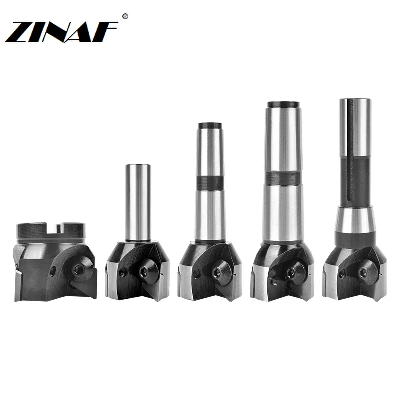 TP16 TP22 MT3 MTB3 MT4 MTB4 C20 R8 30-100mm indexable end mill 90 degrees Morse taper shank milling cutter milling machine