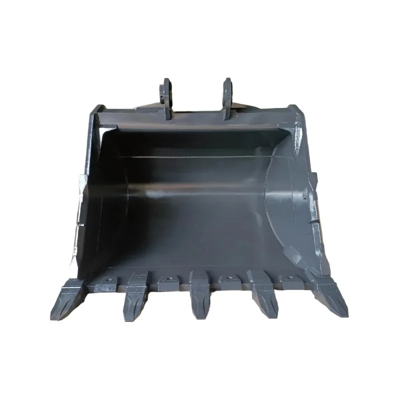 LG956 3.2M Rock Bucket With Q355/NM500 Material Bending Lug Plate Design Enhances Force Tensile Strength For 55 Ton Excavators