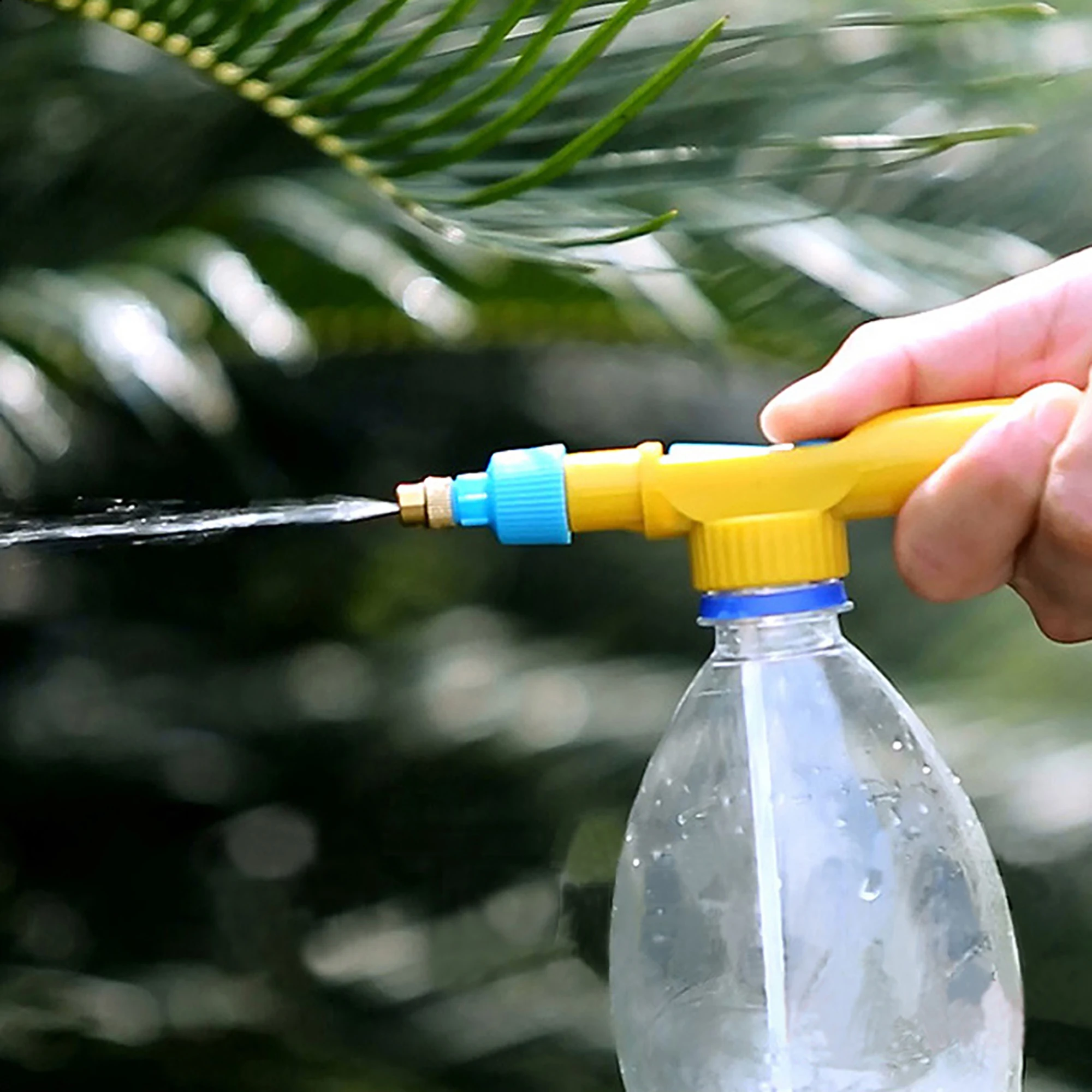 Push-pull Air Pump Manual Sprayer Adjustable Drink Bottle Watering Nozzle Flower Plant Bonsai Watering Gardening Supplies