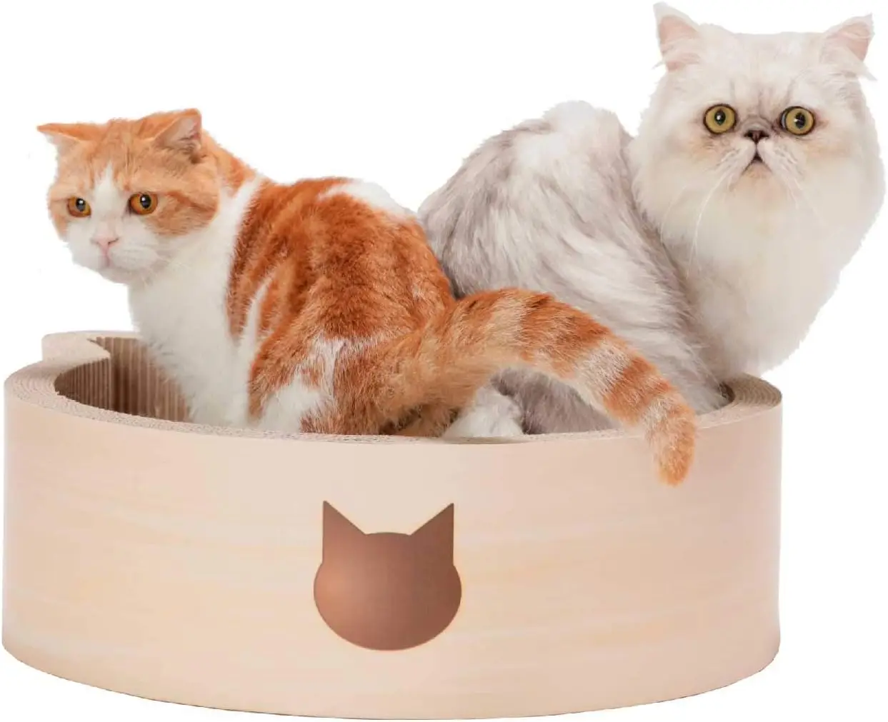 

Large Birch Cat Scratcher Bed with Reversible Design - Indoor Cat Lounge, Scratch Pad for Big Breeds