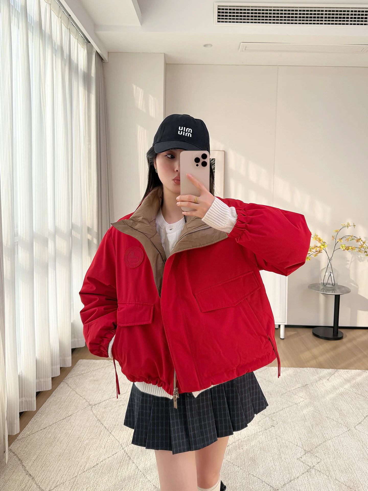 

Куртка-пуховик Red Festival Aosphere с воротником-стойкой, 90% белый пух, женская, свободного кроя, теплая верхняя одежда, повседневная, из полиэфирного волокна