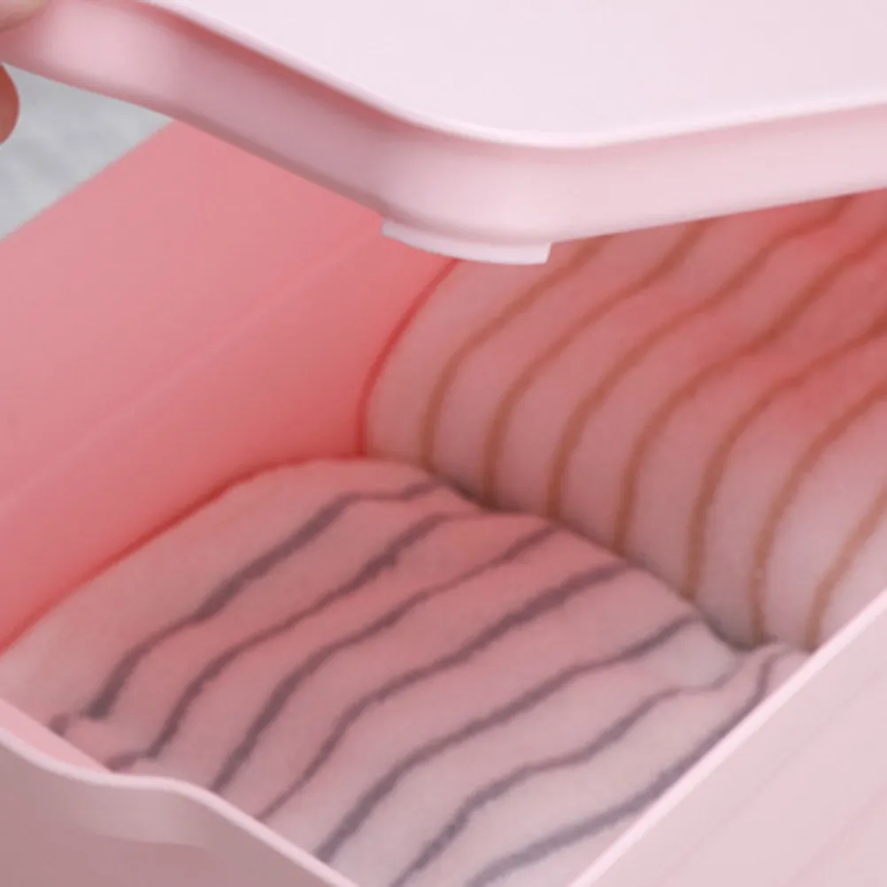 Plastic Storage Box with Lid Simple Design Multi-Purpose Sundries Organizer Ideal for Desktop Cabinet Drawer Organization