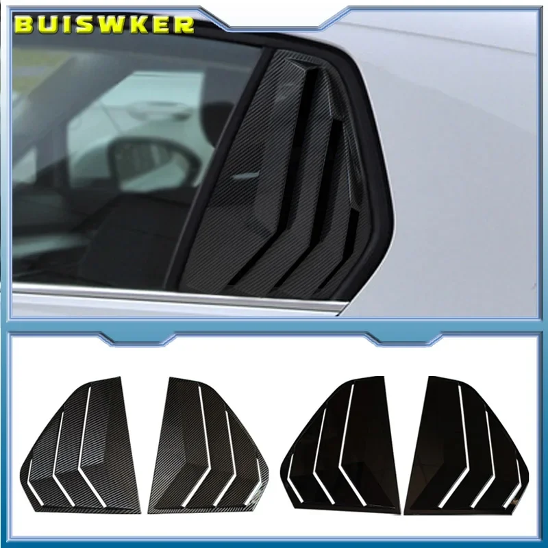 

For VW Golf 8 GTI GTD R R-Line TSI TDI 2020-2023 Car Styling Rear Window Louvers Triangle Shutter Decoration Cover Sticker Trim