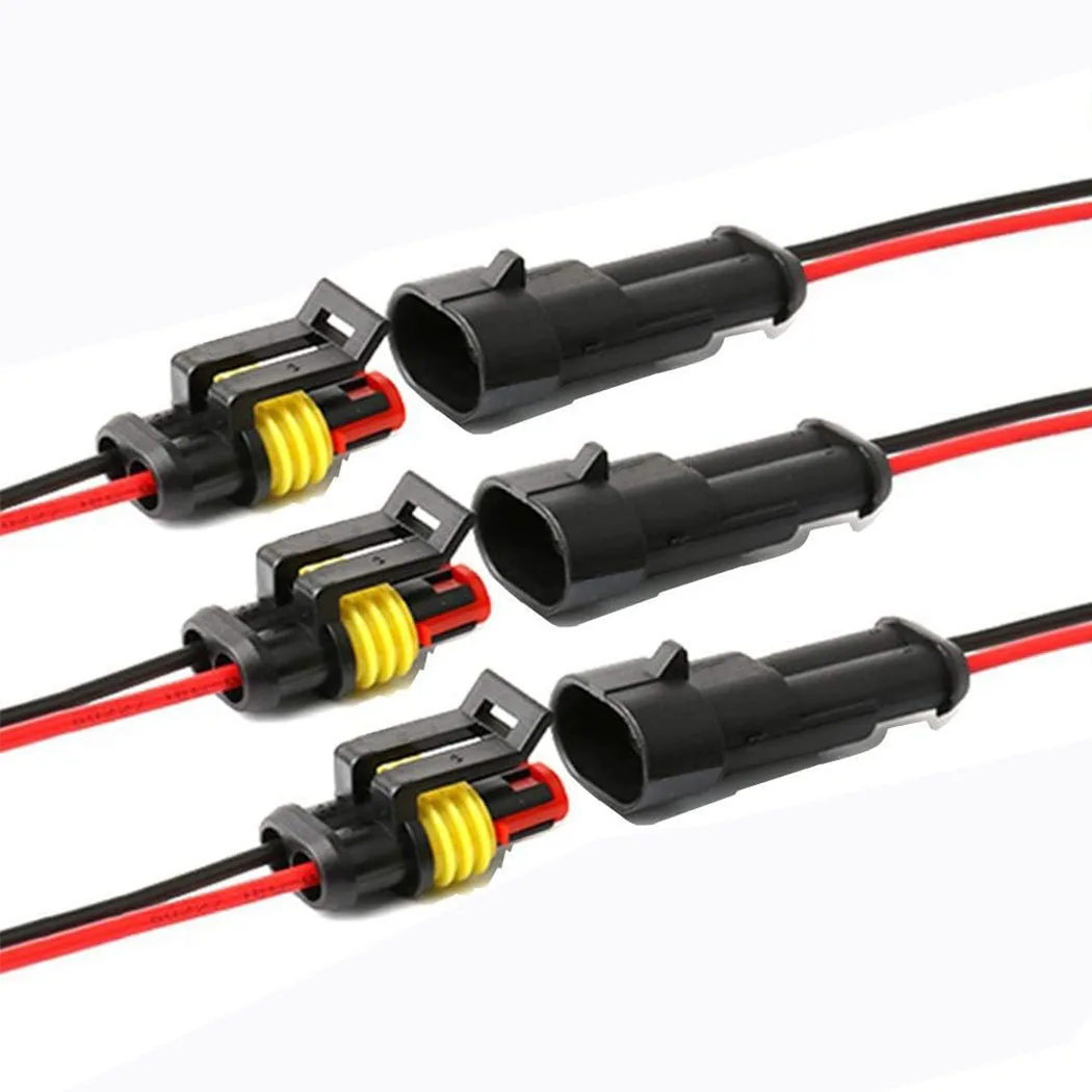 10/20PCS 2 Pin Way Electrical Wire Connector, 18AWG Male Female Plug Socket, Quick Disconnect Wire Connectors for Car, Truck