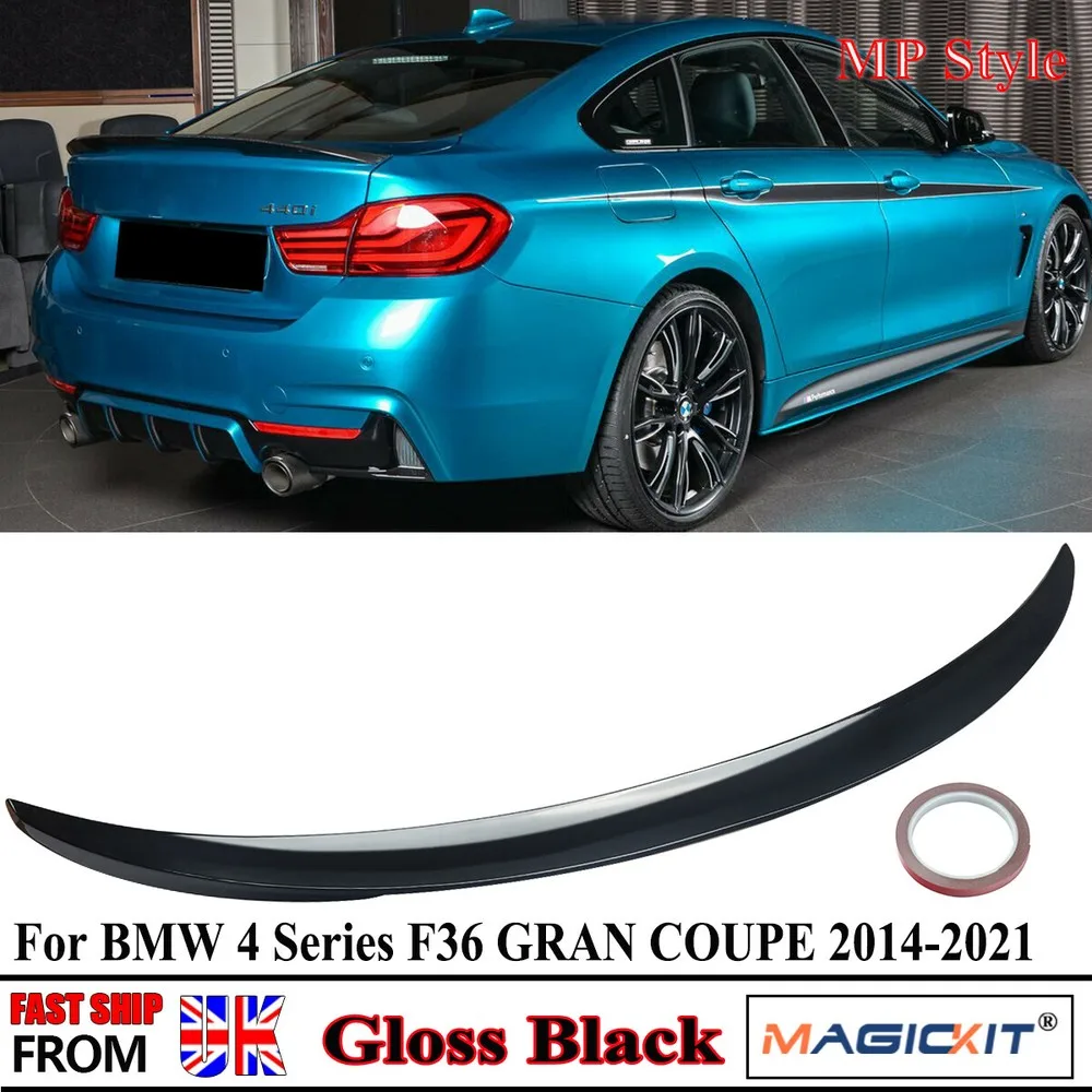 

СПОЙЛЕР ЗАДНЕГО БАГАЖНИКА ДЛЯ BMW 4 SERIES F36 418i 440i 418d 430d GRAND COUPE 2014-2021 ГЛЯНЦЕВЫЙ BALCK Спойлеры на крышу багажника автомобиля