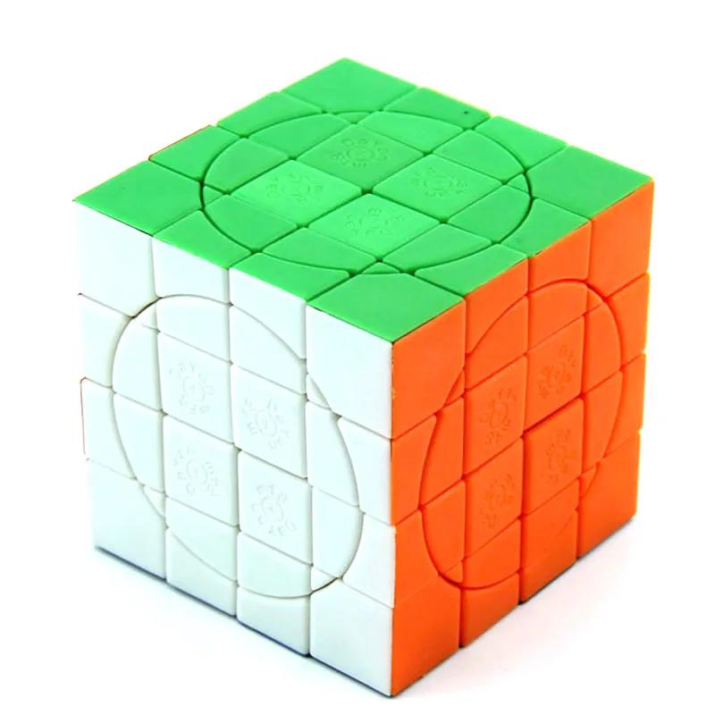 Mf8 Dayan Speed 4x4 Cube Magic Within Magic Cube Solid Color Stickerless  Large Circle High Difficulty Alien Puzzle Collection