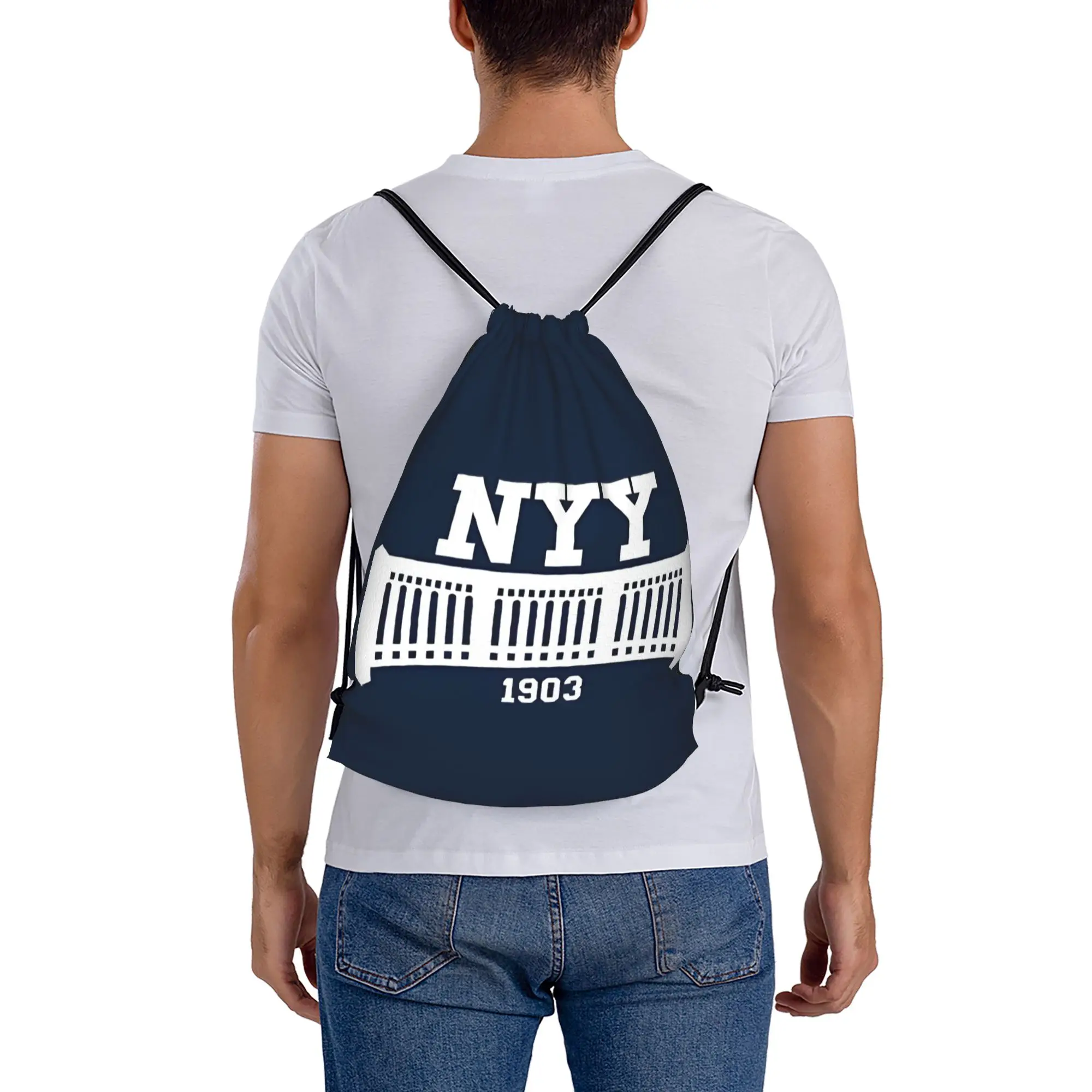 

Спортивные сумки-мешки на шнурке New York Baseball Since 1903, унисекс, для хранения и организации вещей, с карманом на шнурке