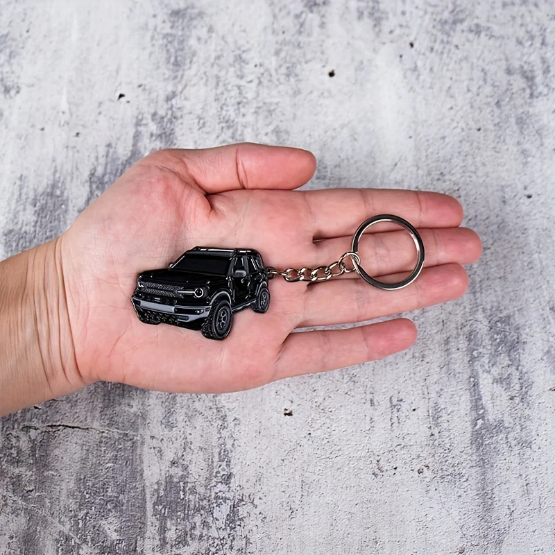 Personalized Car Keychain, Custom Colorful Car Photo, Stainless Steel Base with Color Printing Key Pendant, Stylish Keychain Gift for Men
