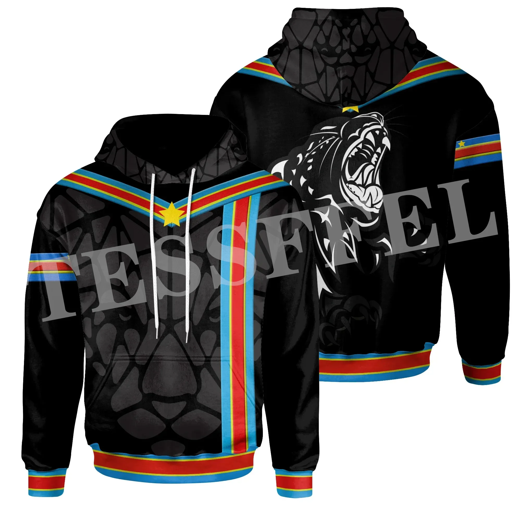 

NewFashion Africa Country Congo Leopard Flag Tribel Tattoo Retro Tracksuit Harajuku 3DPrint Unisex Casual Funny Jacket Hoodies 8