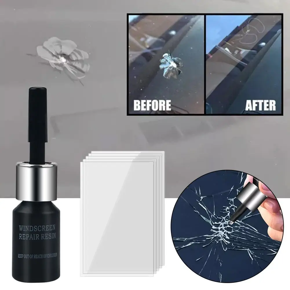 Automotive Glas Nano Reparatur Flüssigkeit Auto Windschutzscheibe Harz Riss Werkzeug Kit Universal Auto Windschutzscheibe Glas Kratzer Riss Wiederherstellung