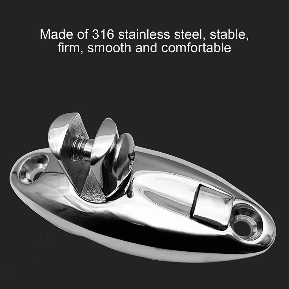 316 Stainless Steel Hinge 360° Rotatable Fixed Base Boat Awning Accessories for RV, Yacht Home Furnishing Hardware Tools