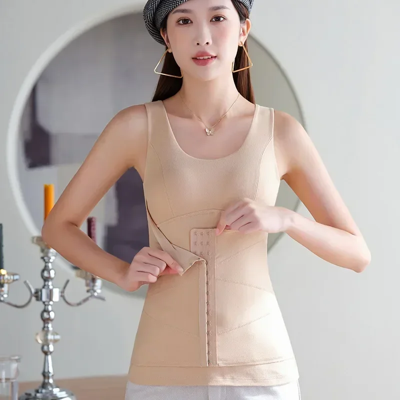 Женский корсет, топ, термобелье, формирователь тела с бюстгальтером, новый тренажер для талии, корректирующее белье, флисовые пояса, пояс для похудения живота