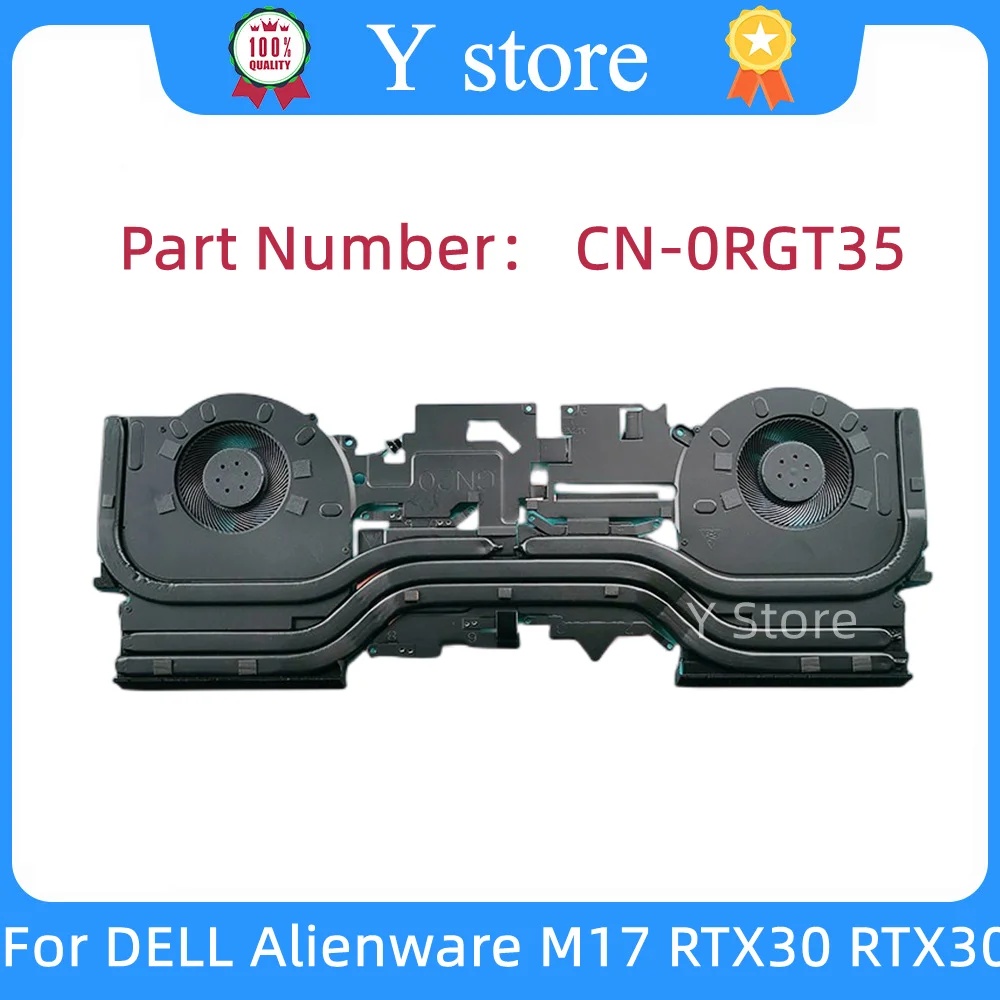 

Y Store New Original For DELL Alienware M17 RTX30 RTX30 Laptop GPU Cooling Fans Heatsink RGT35 0RGT35 AT3AB002ZAL 100% Tested