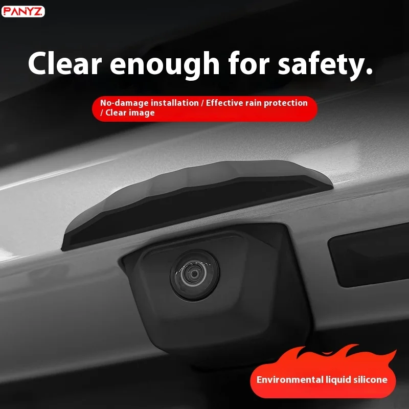 سيارة غطاء كاميرا الرؤية الخلفية مقاوم للماء مكافحة المطر غطاء كاميرا واقية مقاوم للماء سيليكون سيارة عكس غطاء غير نافذ للمطر أداة