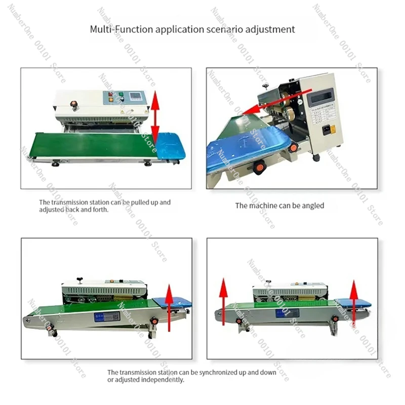 FR-900 Plastic Bag Packaging Band Sealing Machine Sealer Auto Horizontal Bag Sealer Continuous