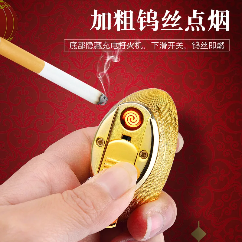 

Зажигалка Зарядная зажигалка Ветрозащитная USB-зажигалка для электронных сигарет Аксессуары для курения сигарет (БЕЗ ГАЗА)