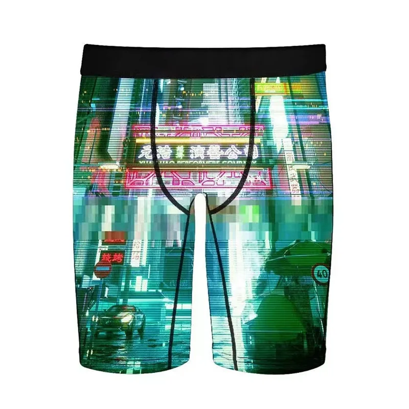 Men's Seamless Boxer Briefs Smooth Touch Elastic Underwear Lightweight Underpants Reduce Friction for Daily Commuting Use