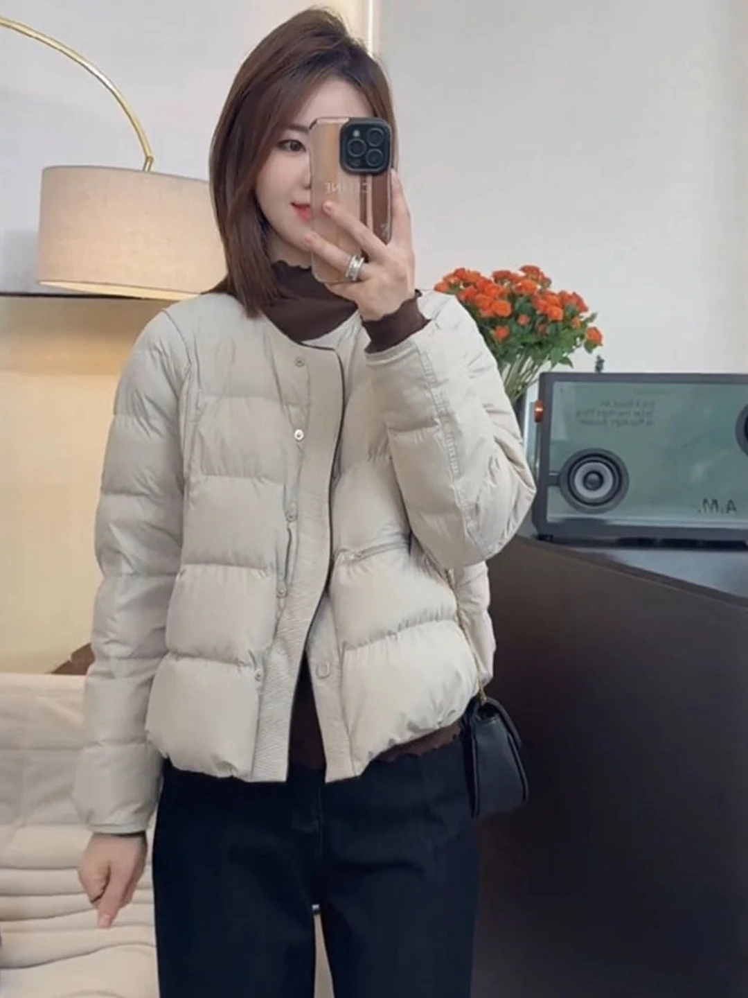 Femmes rondes Ne coton Jaet ort vêtements d'extérieur hiver Thiened pain chaud Sle léger mince grande taille décontracté taille haute