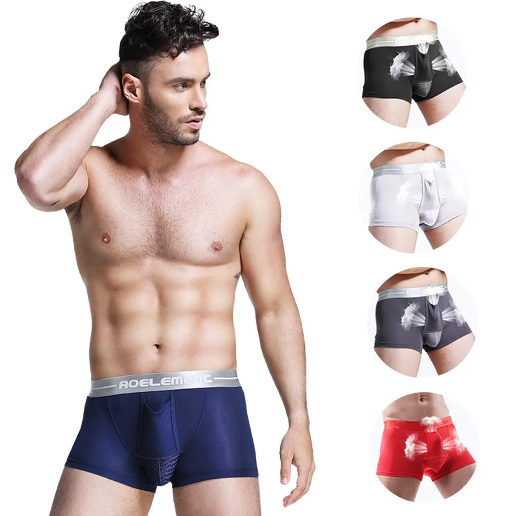 Men’s Breathe Underwear Physiological Underpants Comfortable Elastic And Easy To Dry Slim Fit And Tight Fit Underwear