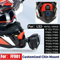 Helmet Customized For MX701 MX702 FF901 FF805 FF906 FF818 FF820 Chin Mount for for GoPro Hero10 Insta360 X2 3 DJI Accessories