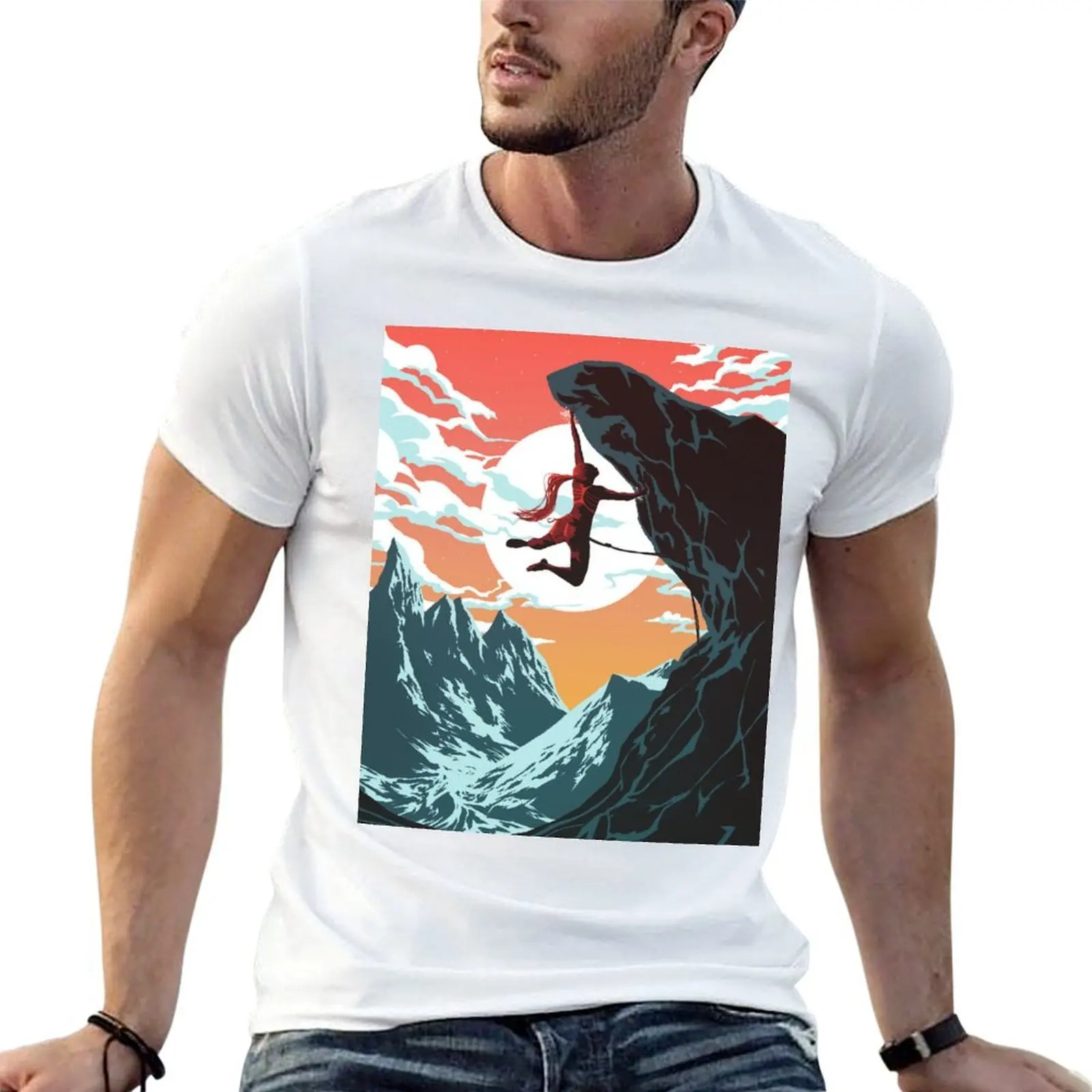 

Climbing Girl Vector Art T-Shirt man t shirts graphic g man t shirts for men T-Shirt