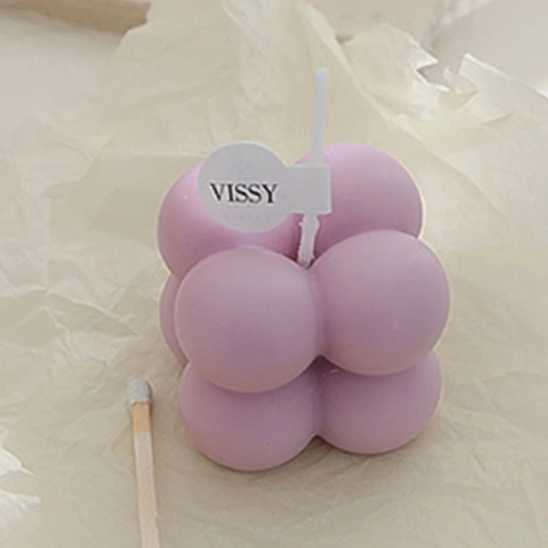 Small Scented Mini Cube Bubble Shaped Wax Candles