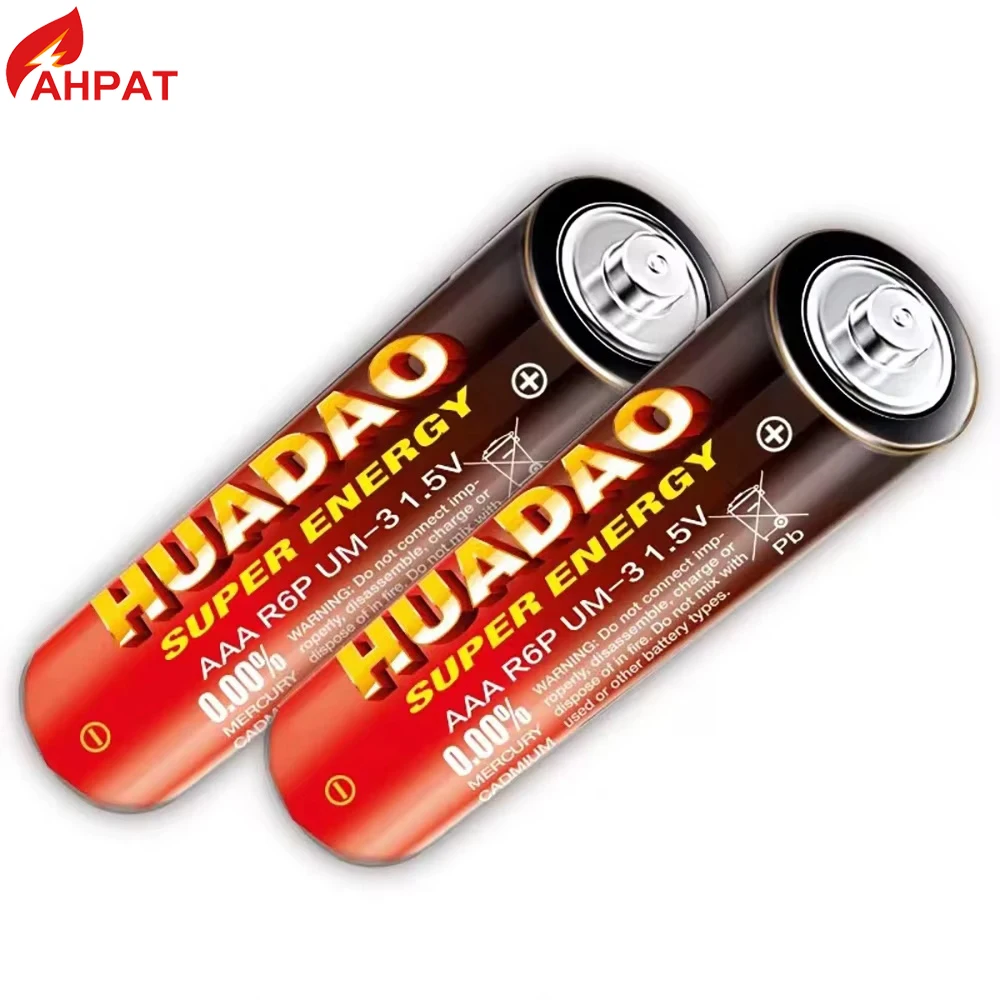 Huadao 1.5V AA AAA Disposable Alkaline Dry Battery for Led Light Toy Mp3 Camera Flash Razor CD Player Wireless Mouse Keyboard