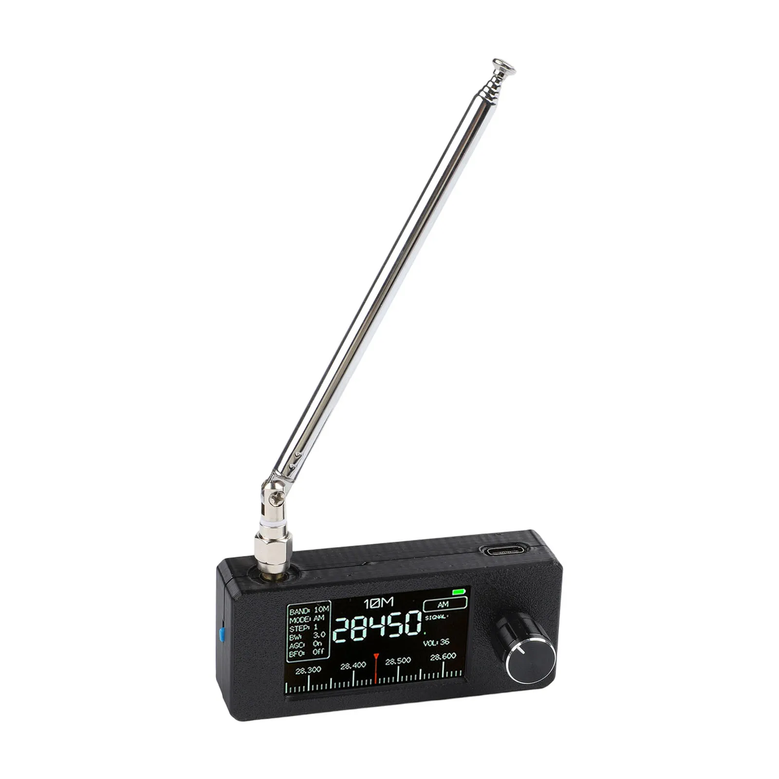 0.5-108MHz SI4732 For DSP For Mini Radio Receiver 1.9 Inch Color Screen For HF SW For MW VHF For FM AM LSB USB Portable Pocket D view 3