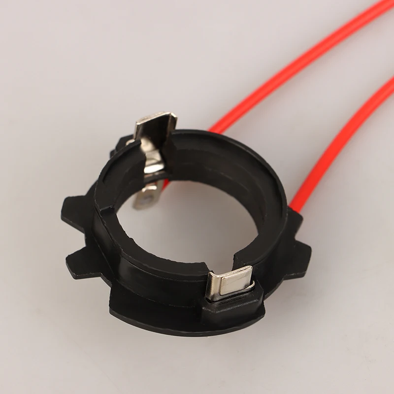 Pair of H7 LED Headlight Bulb Base JETTA Adapters, Plastic Lamp Retainer Holders for Golf 5 MK5