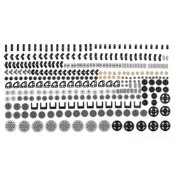 324PCS Technical Gear Parts Kits Building Blocks Car Racing Truck Train Motor MOC Accessory Stes Axle Hole Connector Bricks Toys