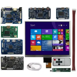 8 Inch HJ080IA-01E 4:3 IPS LCD Display Screen Universal DIY Driver Control Board For Raspberry Pi Banana Pi PC Portable Monitor