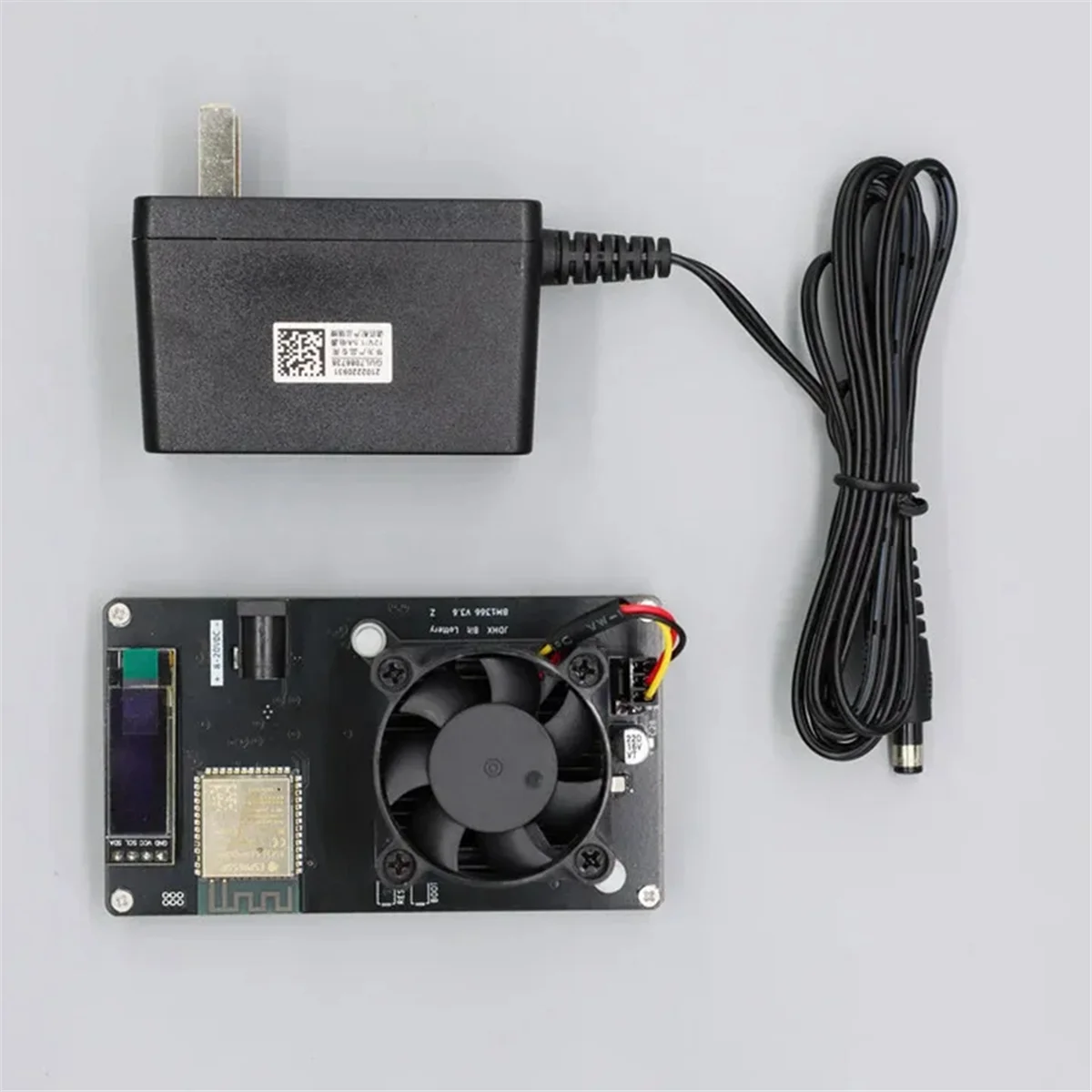 Imagem -04 - Bitaxe-diy Kit para Bitcoin Asic Btc Solo 320gh s com Fonte de Alimentação com Ficha Conosco