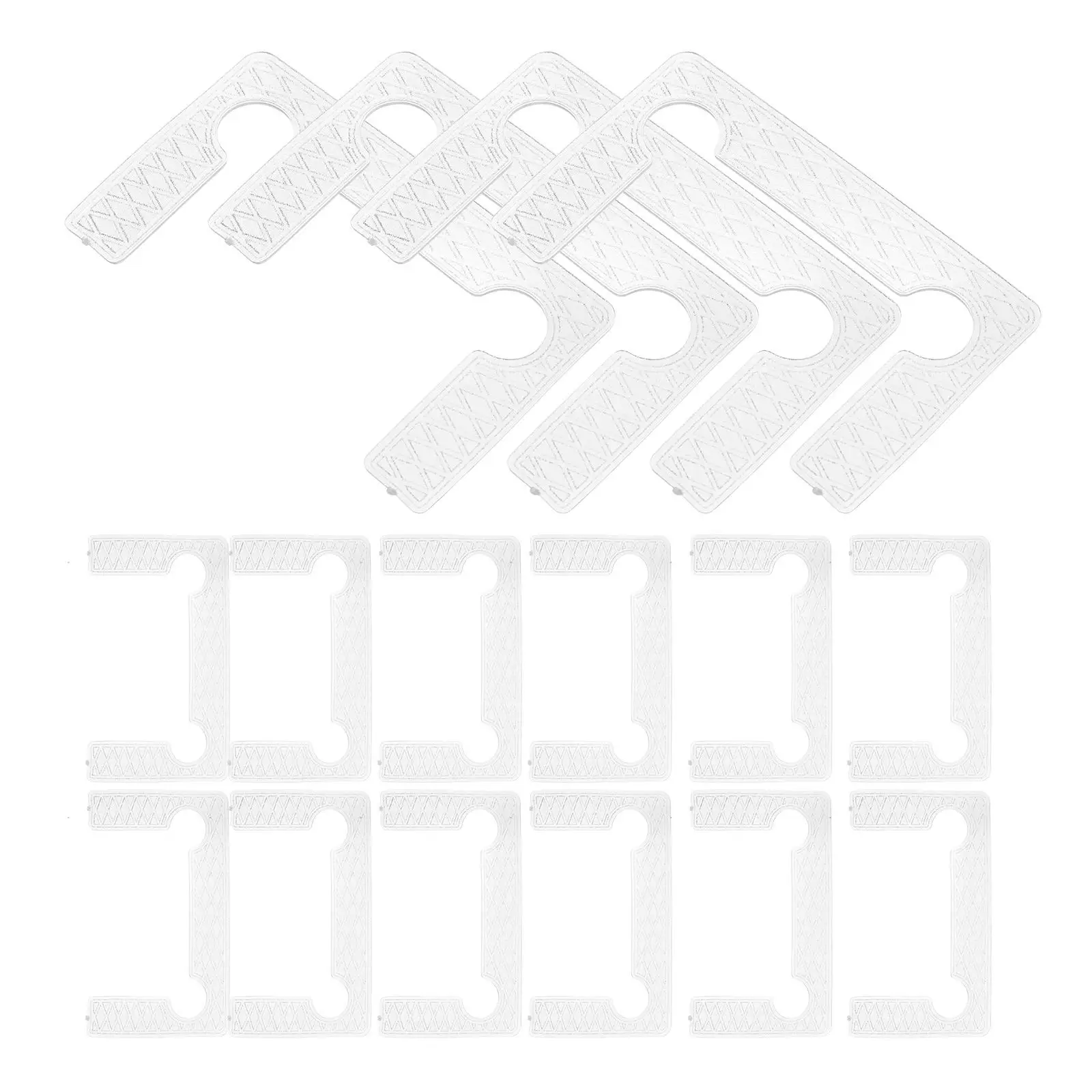 40Pcs Transparent Bathroom Clip Gasket Replacement Kit Hinges Rubber Pads Glass Door Shower Hinge Part Anti Slip Accessories Set