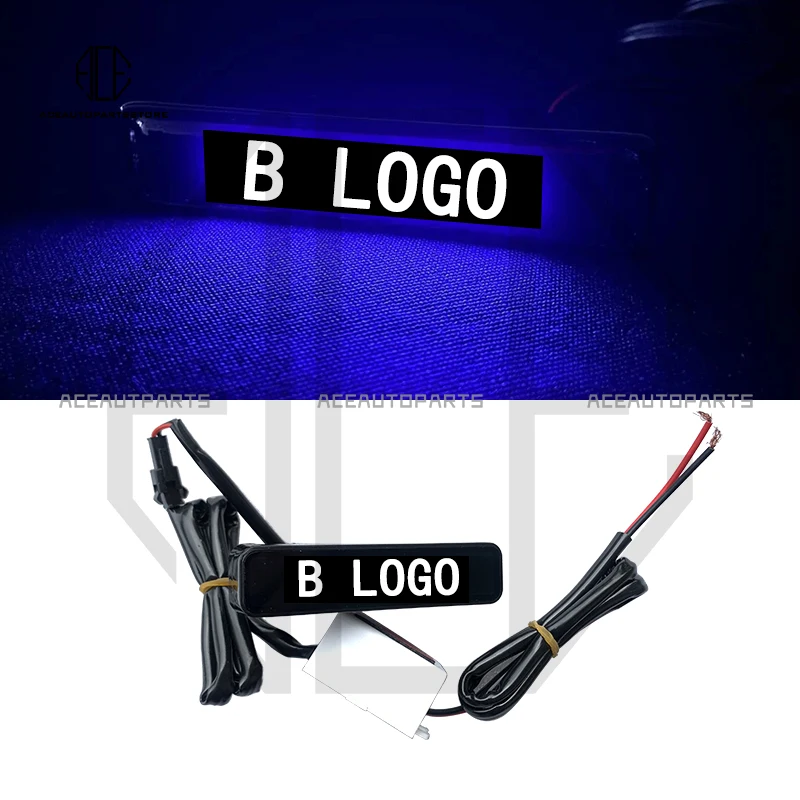 B STYLE FRONT GRILLE BLUE LED ILLUMINATED LOGO BADGE EMBLEM FOR MERCEDES BENZ G-WAGON G-CLASS W463A W464 2019-2022