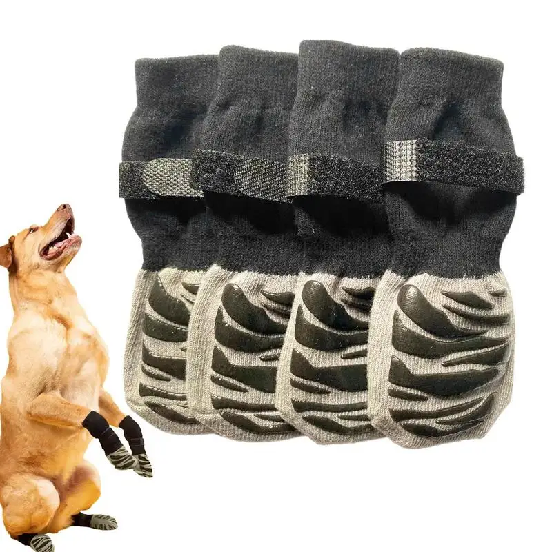 Dog Grip Socks Claw Grip Anti Slip Soft Dog Socks Breathable Dog Paw Protector With Adjustable Straps durable Dog Socks