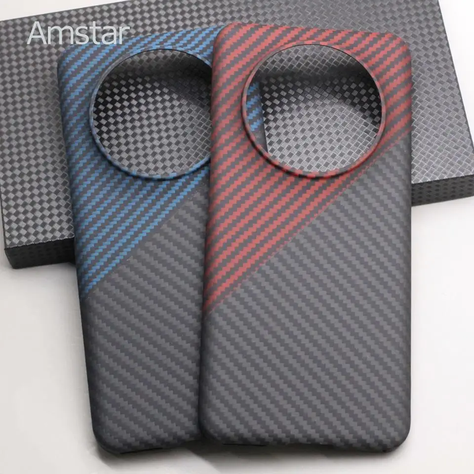 Amstar Multicolor Carbon Fiber Phone Case for Honor Magic 5 Pro Ultra-thin Business Aramid Fiber Cover for Honor Magic 5 Cases