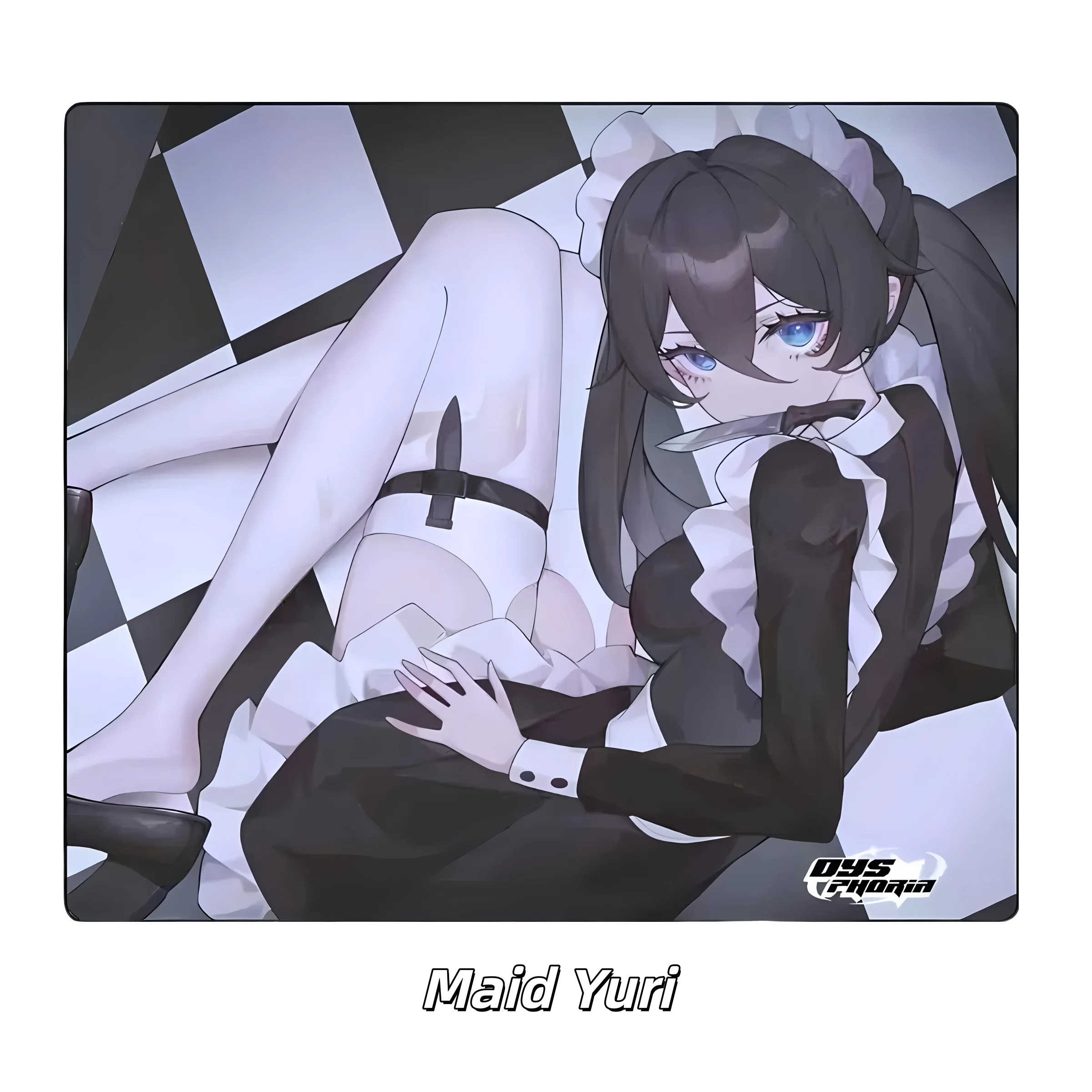 Japanese Girl FPS Specialized Glass Gaming Mouse Pad Smooth Frosted Tempered Hard Desk Mat Office Study Customizable Accessories
