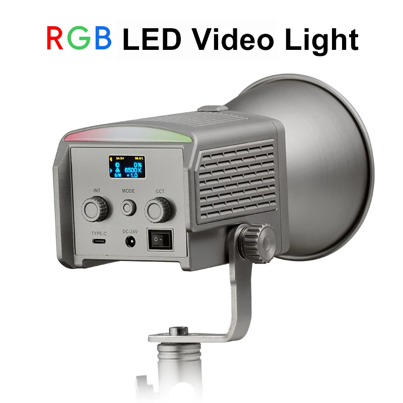 NiceFoto AR-600C Portable LED Video Light mini Bowens Mount COB Light for Advertising /Vlog/ Tiktok Self-media Creation Lighting