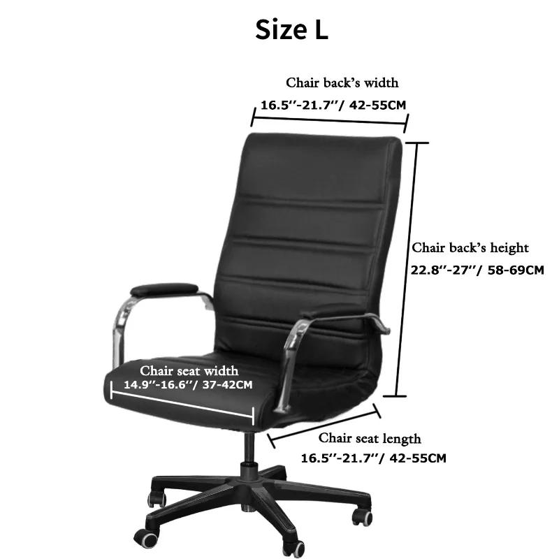 Armchair Cover Silk Summer Seat Office Chair Cover for Boss Stretch Desk Computer Chair Protect Slipcover Elastic Cover