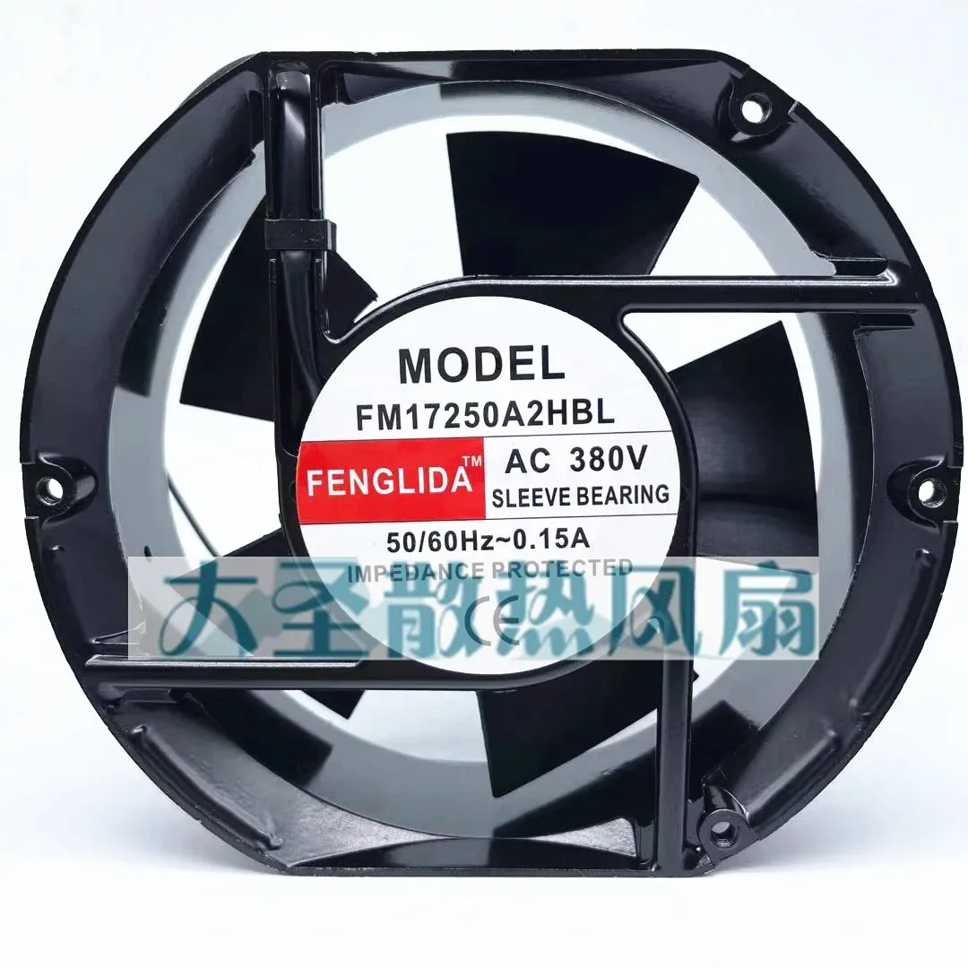 

FM17250A2HBL AC 380V 0.15A 172x150x51mm 2-Wire Server Cooling Fan