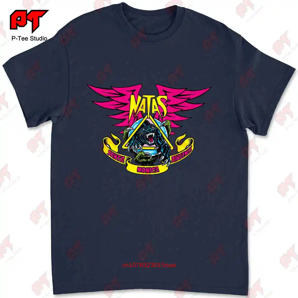 Skate Santa Monica Airlines Sma Natas Kaupas Kitten 01 T-shirt 7IOK