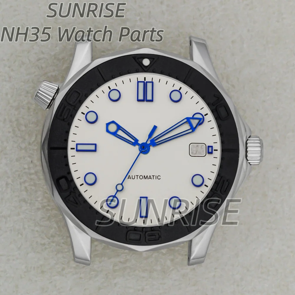 41mm-stainless-steel-nh35-watch-case-ceramic-bezel-10atm-waterproof-for-seamaster-300-seiko-nh35-nh36-movement-31mm-dial-hands